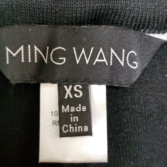 Ming Wang black stretch pants, straight.  XS fabulous fabric. - Picture 3 of 7